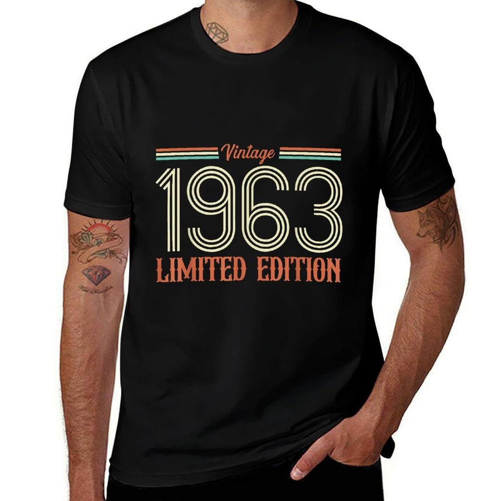 60th Birthdays Vintage Classic 1963 Limited Edition  Stretchy T-Shirt