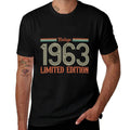 60th Birthdays Vintage Classic 1963 Limited Edition  Stretchy T-Shirt