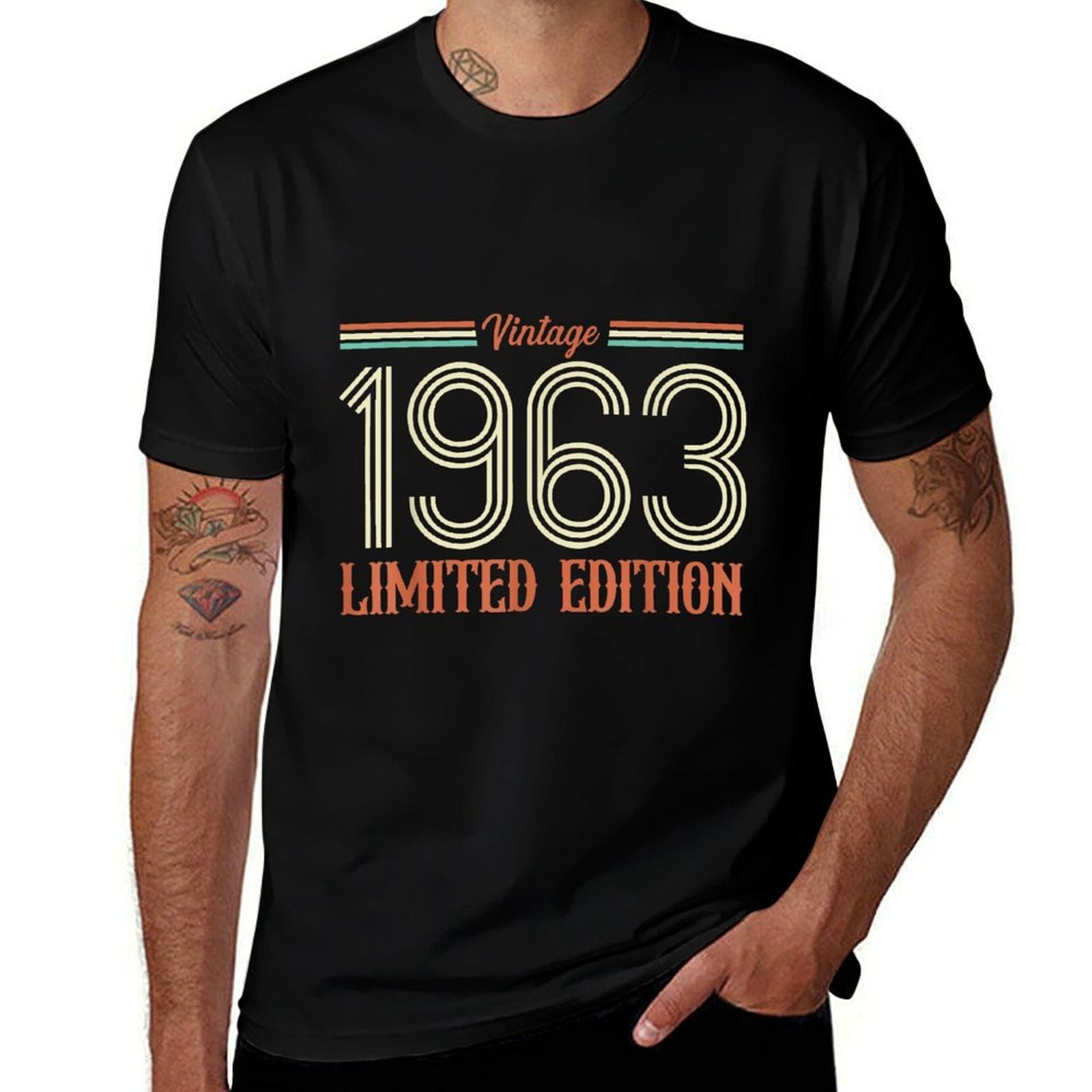 60th Birthdays Vintage Classic 1963 Limited Edition  Stretchy T-Shirt