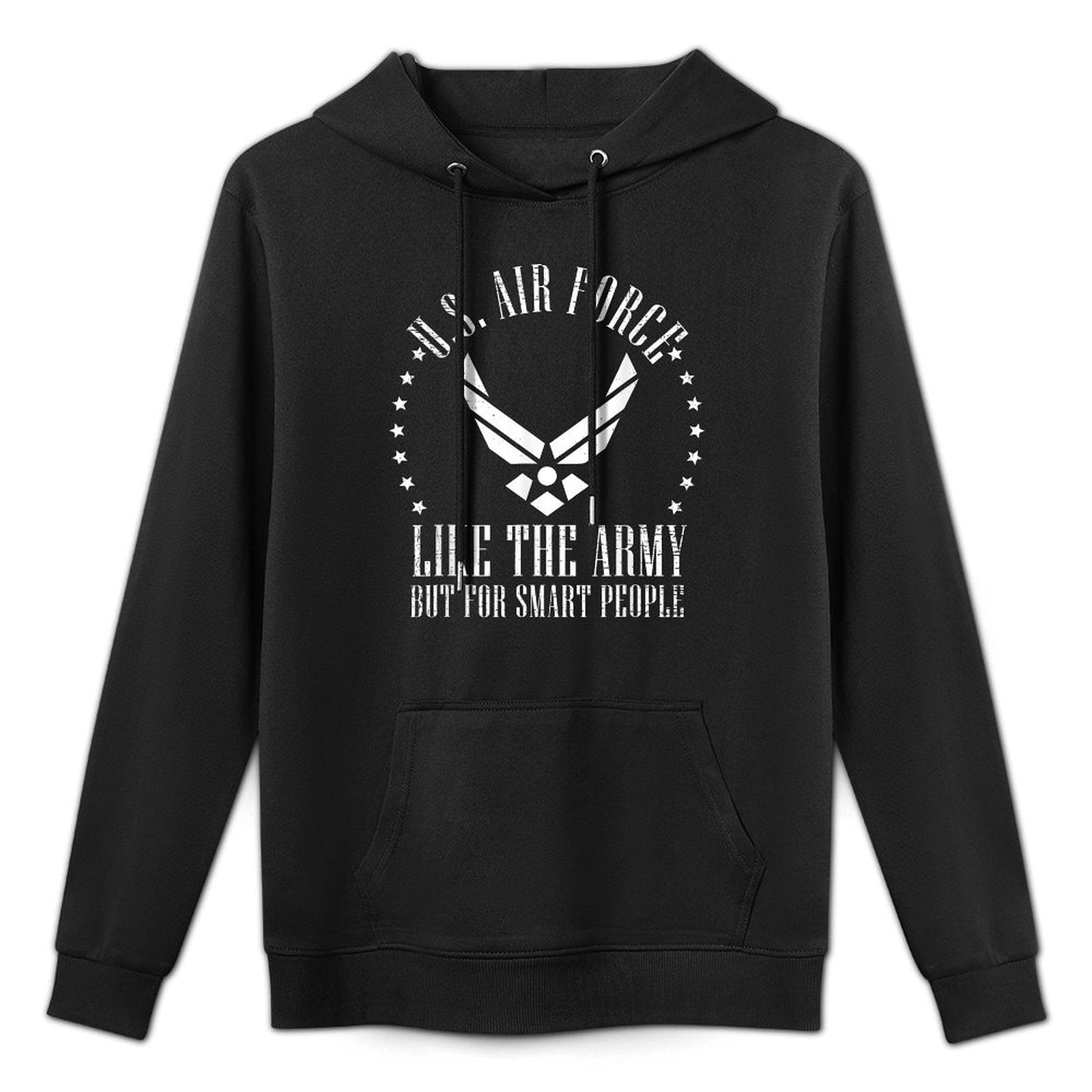 Funny US Air Force Gift Men Women Cool Army For Smart People Machine Washable Hoodie