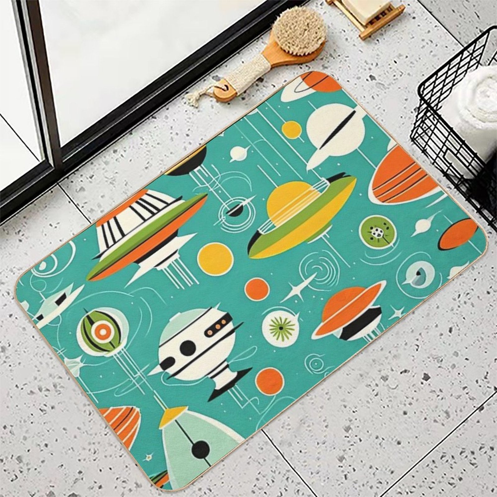 Atomic Bombs  Repositionable Bath Mat