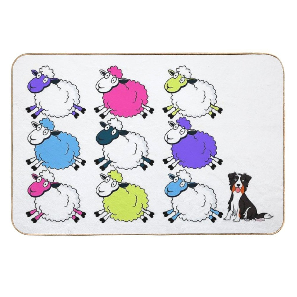 Unique Sheep  Stain-Proof Bath Mat
