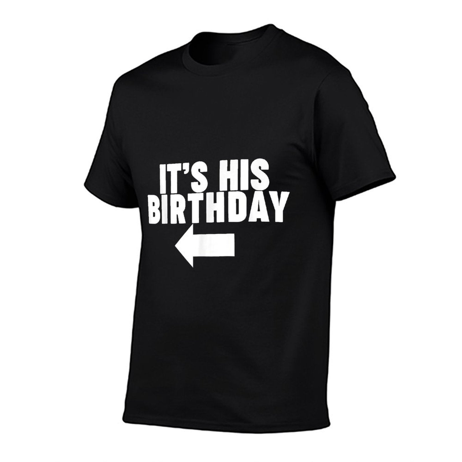 It's His Birthday  Oversized Silhouette T-Shirt