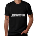 Top That Says The Words - JESUS LOVES YOU  Christian -  Slim-fit Cut T-Shirt