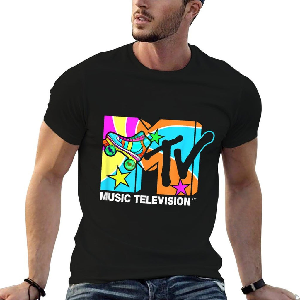 Mademark X MTV - Roller Skates MTV Logo Classic Music Television  Vintage-inspired T-Shirt