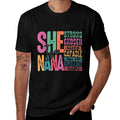 She Is Nana Christian Mothers Day Jesus Nana Religious Women  Trendy Pattern T-Shirt