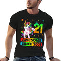 21 Year Old Unicorn Flossing 21st Birthday Unicorn Party  Affordable Price T-Shirt