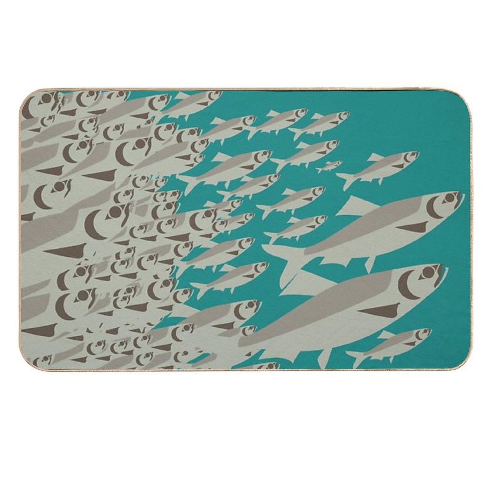 Coast Salish Herring  High-Traffic Bath Mat