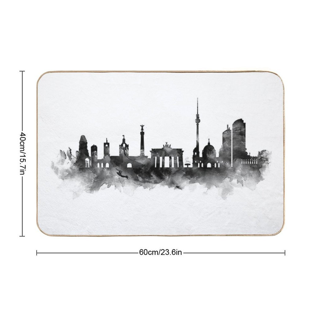 Berlin Skyline  Pet-Safe Bath Mat