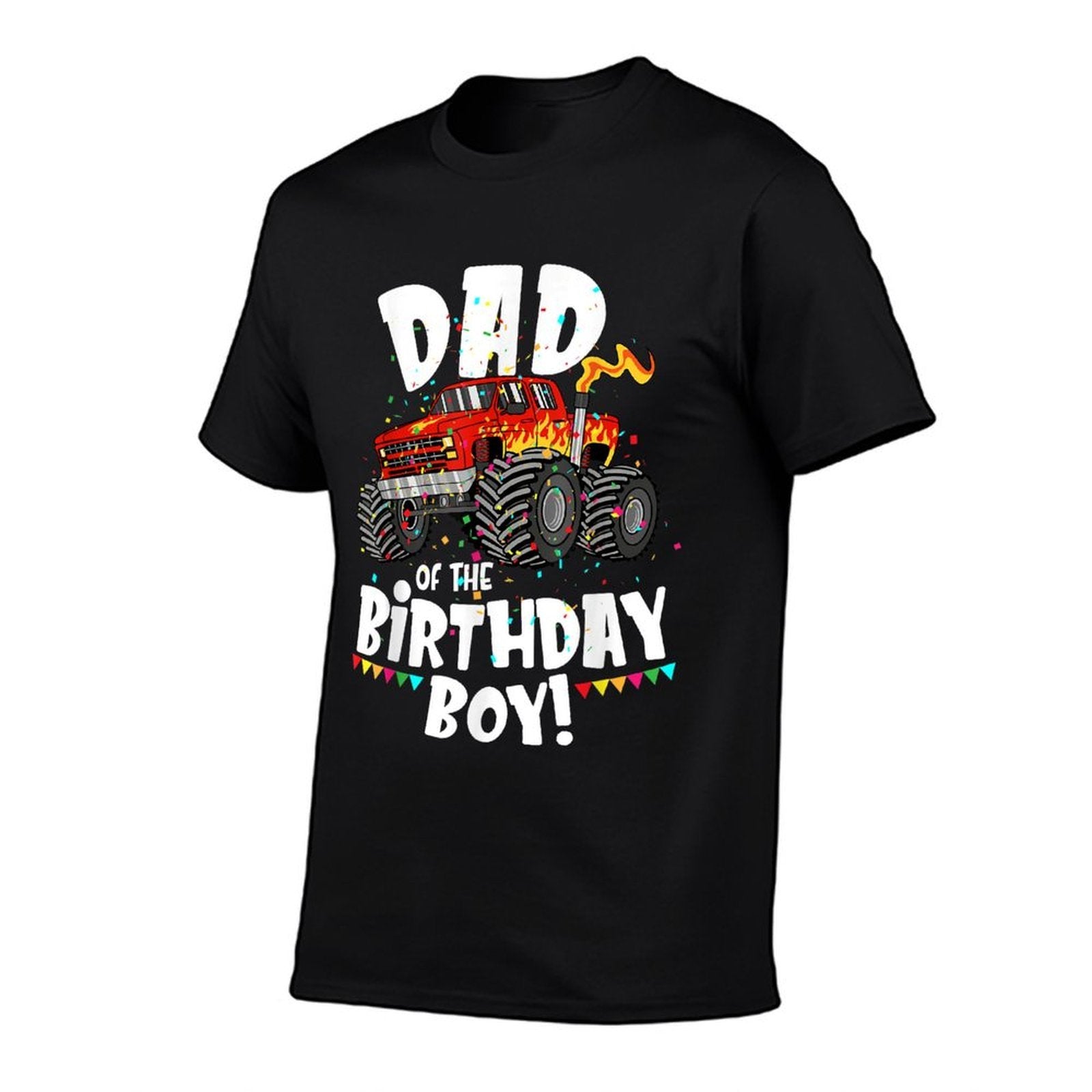 Funny Monster Truck Dad Of The Birthday Boy Gift For Him  Moisture-wicking T-Shirt