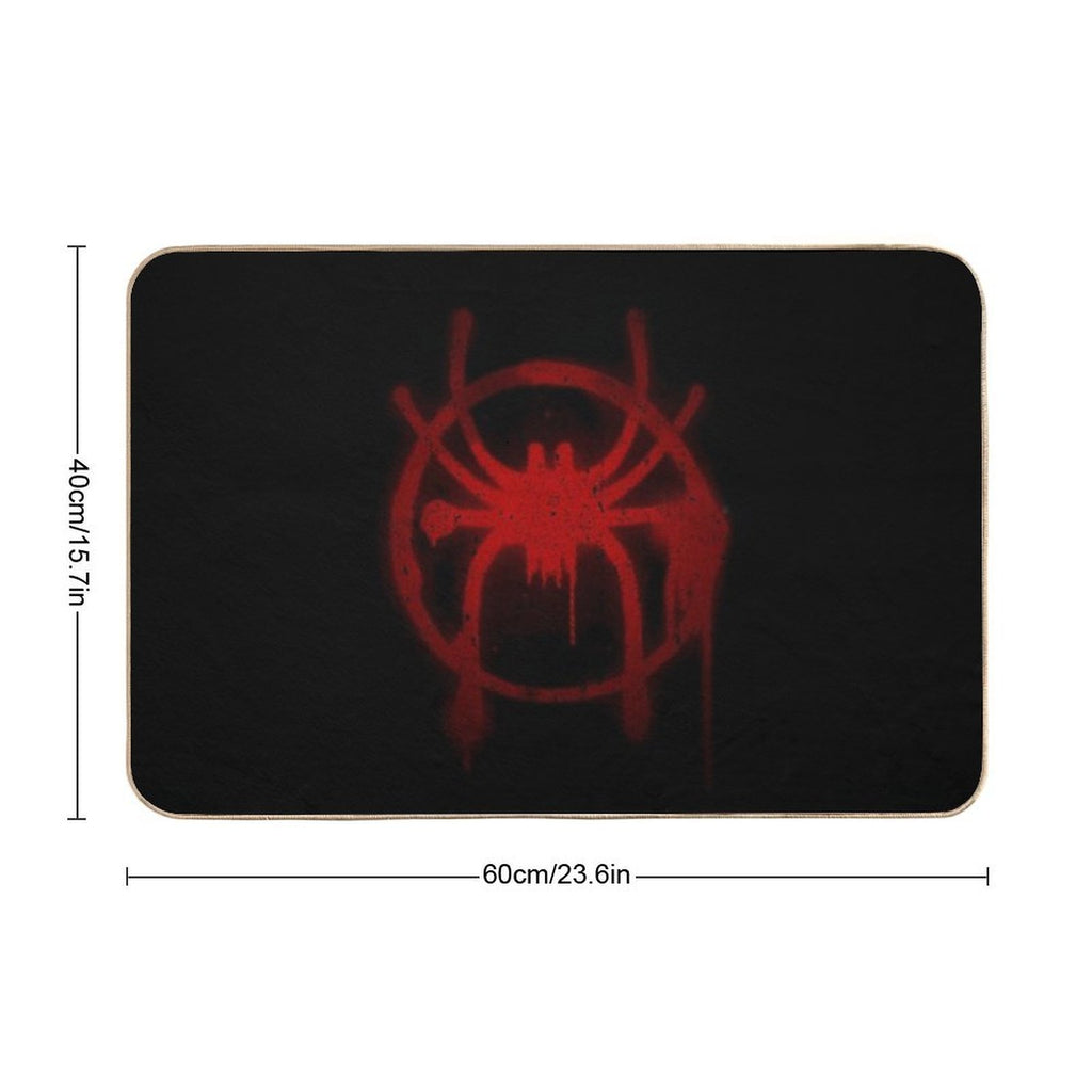 Miles Morales Spider Symbol  Absorbent Bath Mat