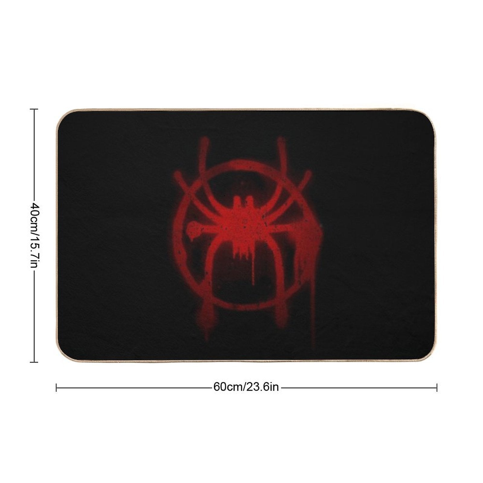 Miles Morales Spider Symbol  Absorbent Bath Mat