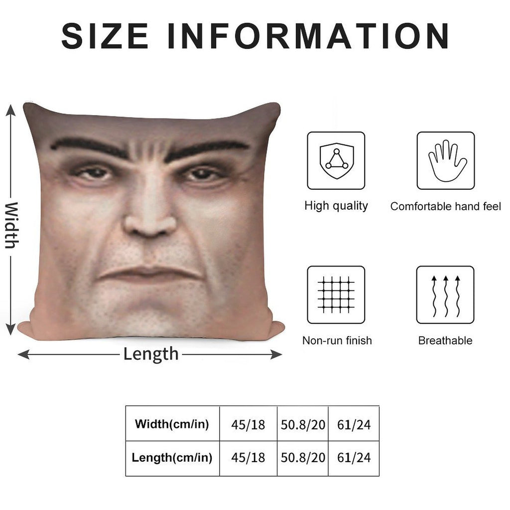 Funny Passport Guy Soft High-Density Material Throw Pillow
