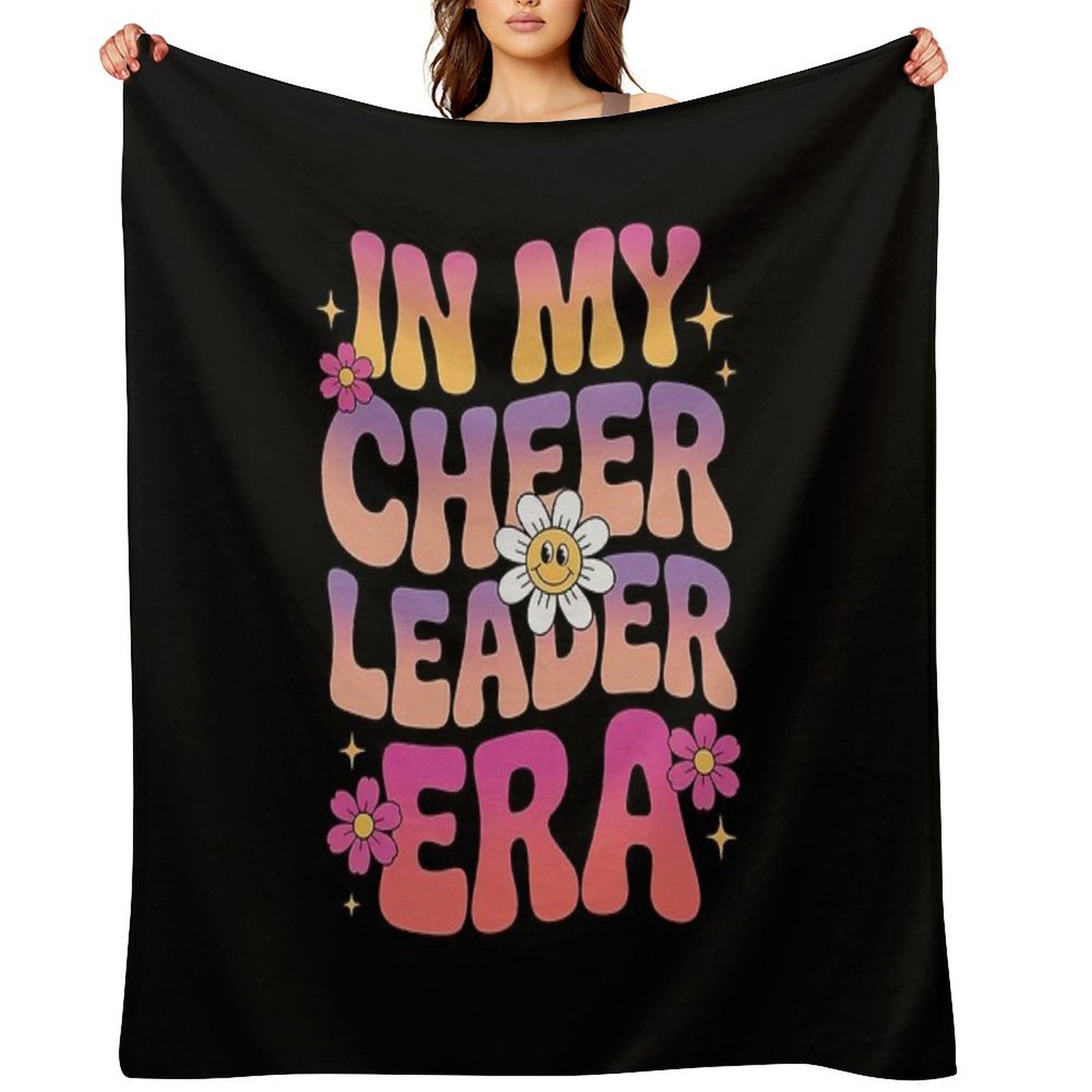 In My Cheer Leader Era Youth Cheerleader Shrink-resistant Throw Blanket