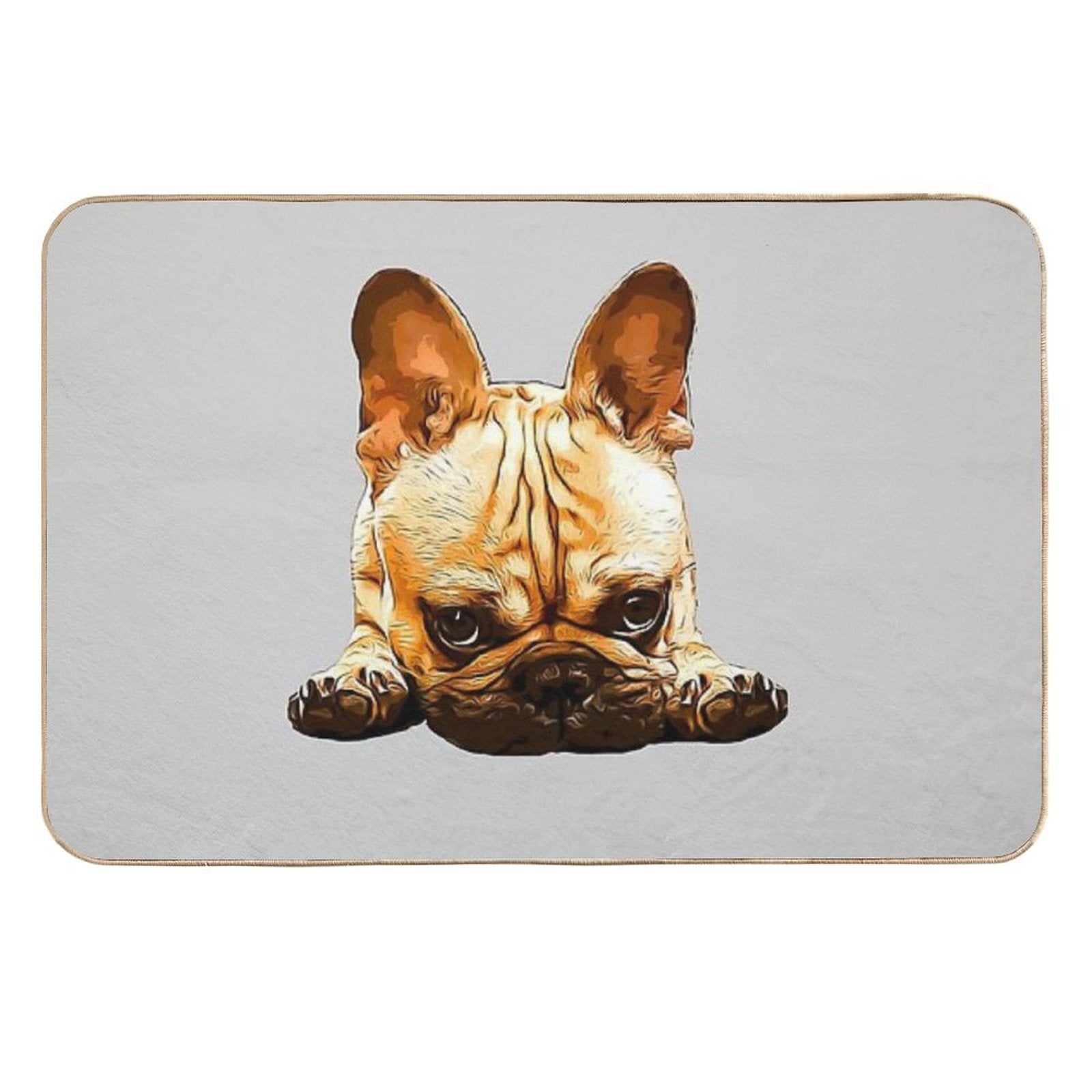 French Bulldog Puppy Cute  Absorbent Bath Mat
