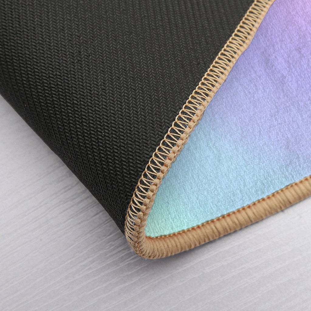 Light Pastel Rainbow Spiral  Odorless Bath Mat