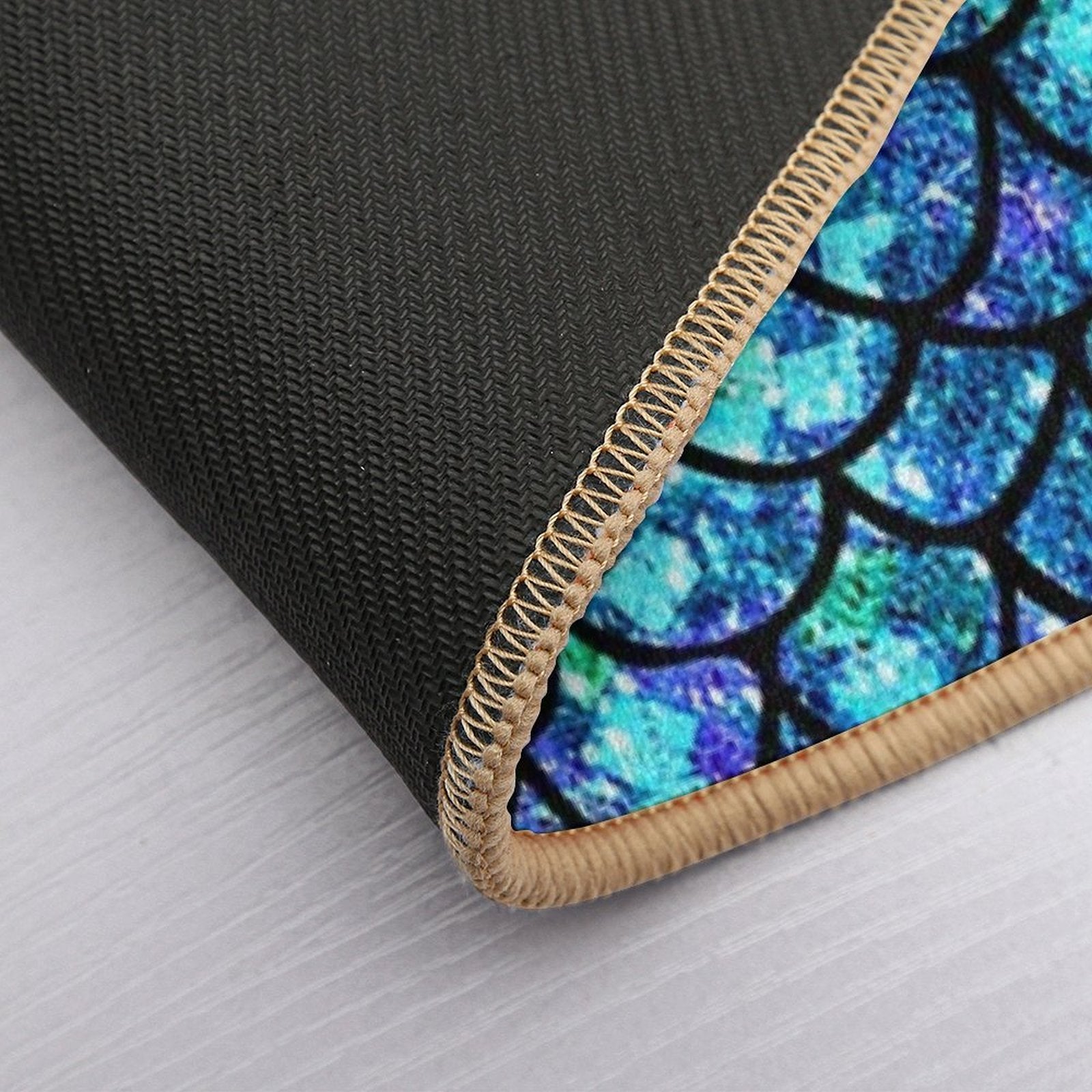Magical Sparkly Mermaid Scales  Long-Lasting Bath Mat