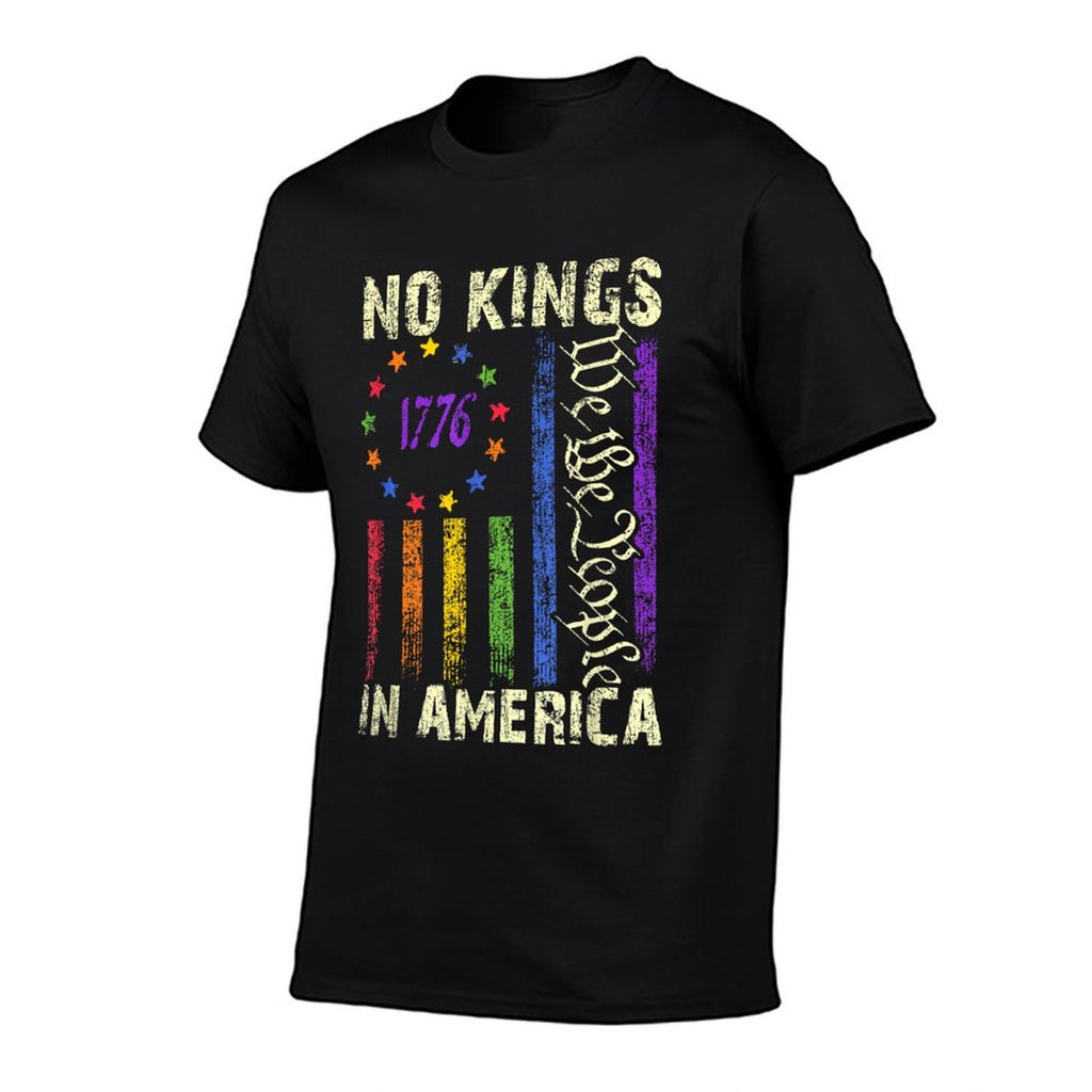 Rejecting Kings No Kings In America Funny LGBT  Tagless Design T-Shirt
