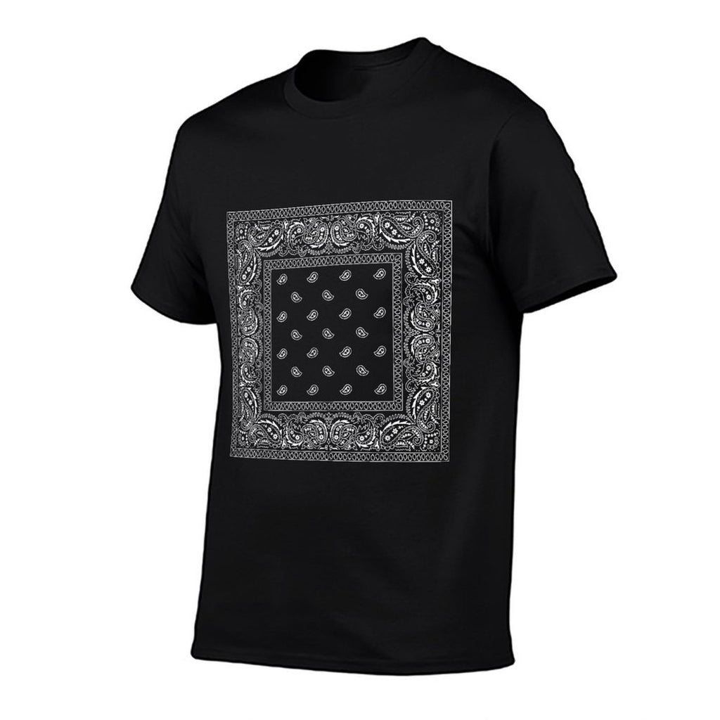 Black Or Dark Bandanna  Heathered Texture T-Shirt