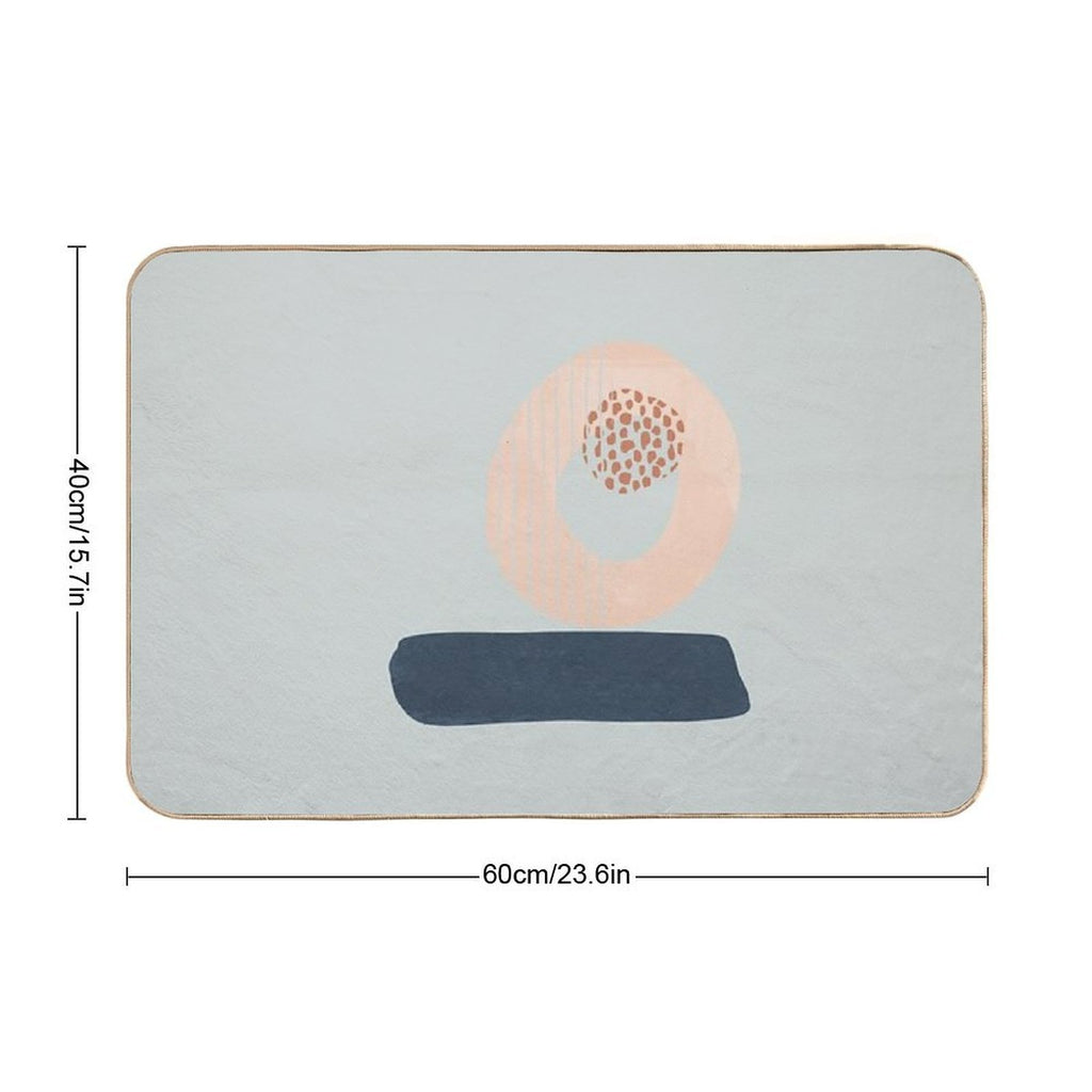 Abstract Shapes II  Rapid-Drying Bath Mat