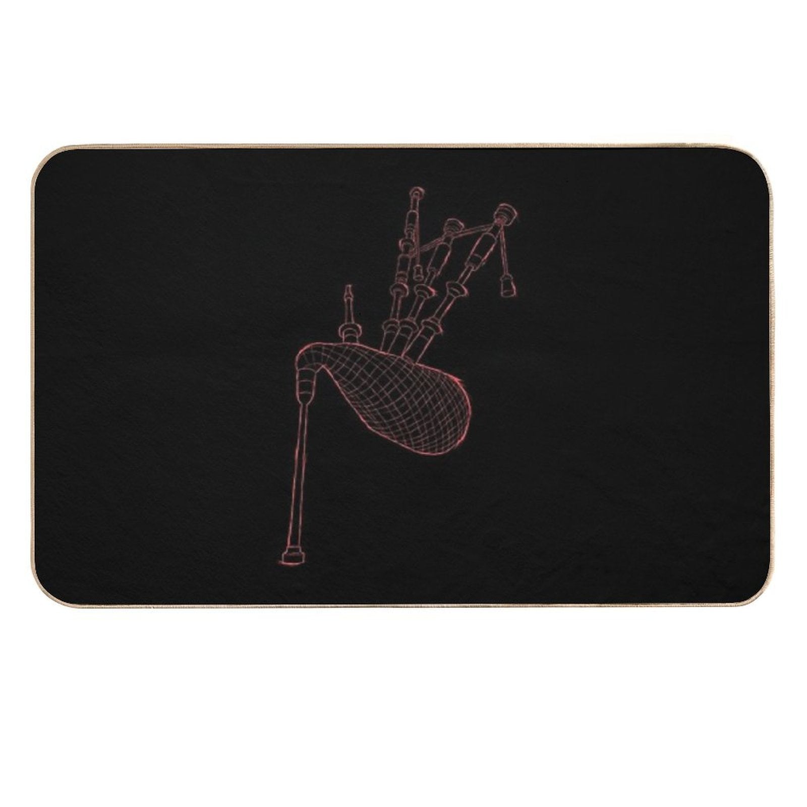 Bagpipes Scotland Musician Woodwind Gifts  Anti-Trip Bath Mat