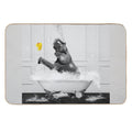 Elephant Taking A Bath Durable Bath Mat