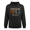 Retro 69 Years Vintage 1956 Original Parts 69th Birthday Kangaroo Pocket Hoodie