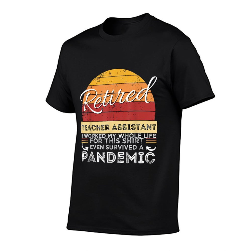 Retired Teacher Assistant RetireeRetirement Gift  Trendy Pattern T-Shirt