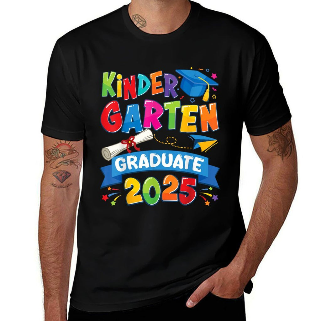 Kindergarten Graduation 2025 Pre-k Graduate Kids Boys Girls  Breathable T-Shirt
