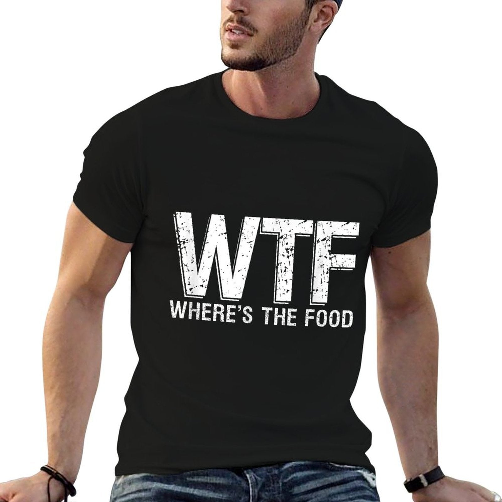 WTF Wheres The Food I Love Food  Moisture-wicking T-Shirt