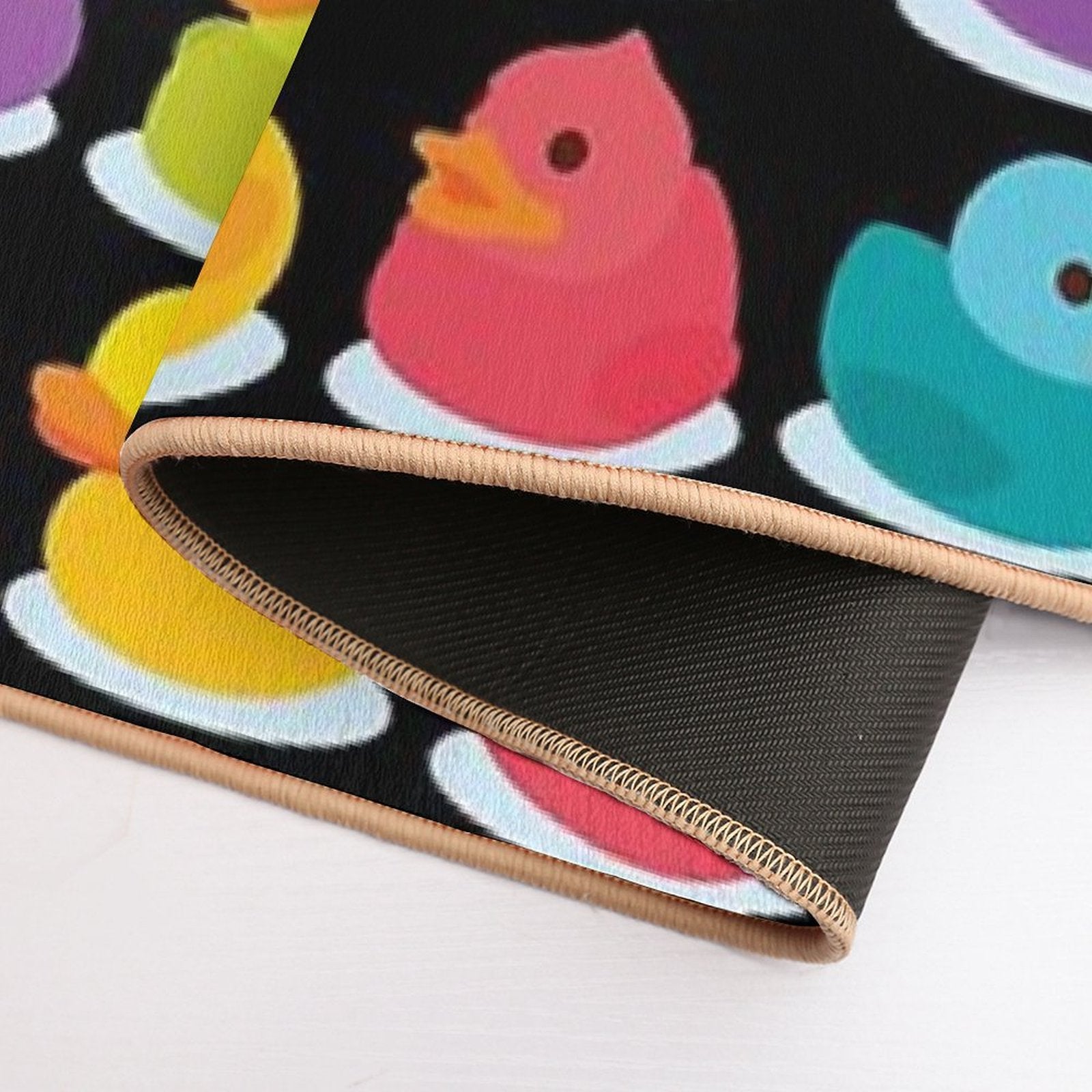 Duck Duck Go! Oh No, Ducks Everywhere!  Stain-Proof Bath Mat