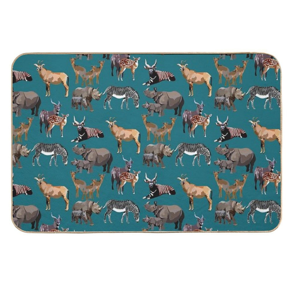 Mixed Hoofstock  Stain-Proof Bath Mat