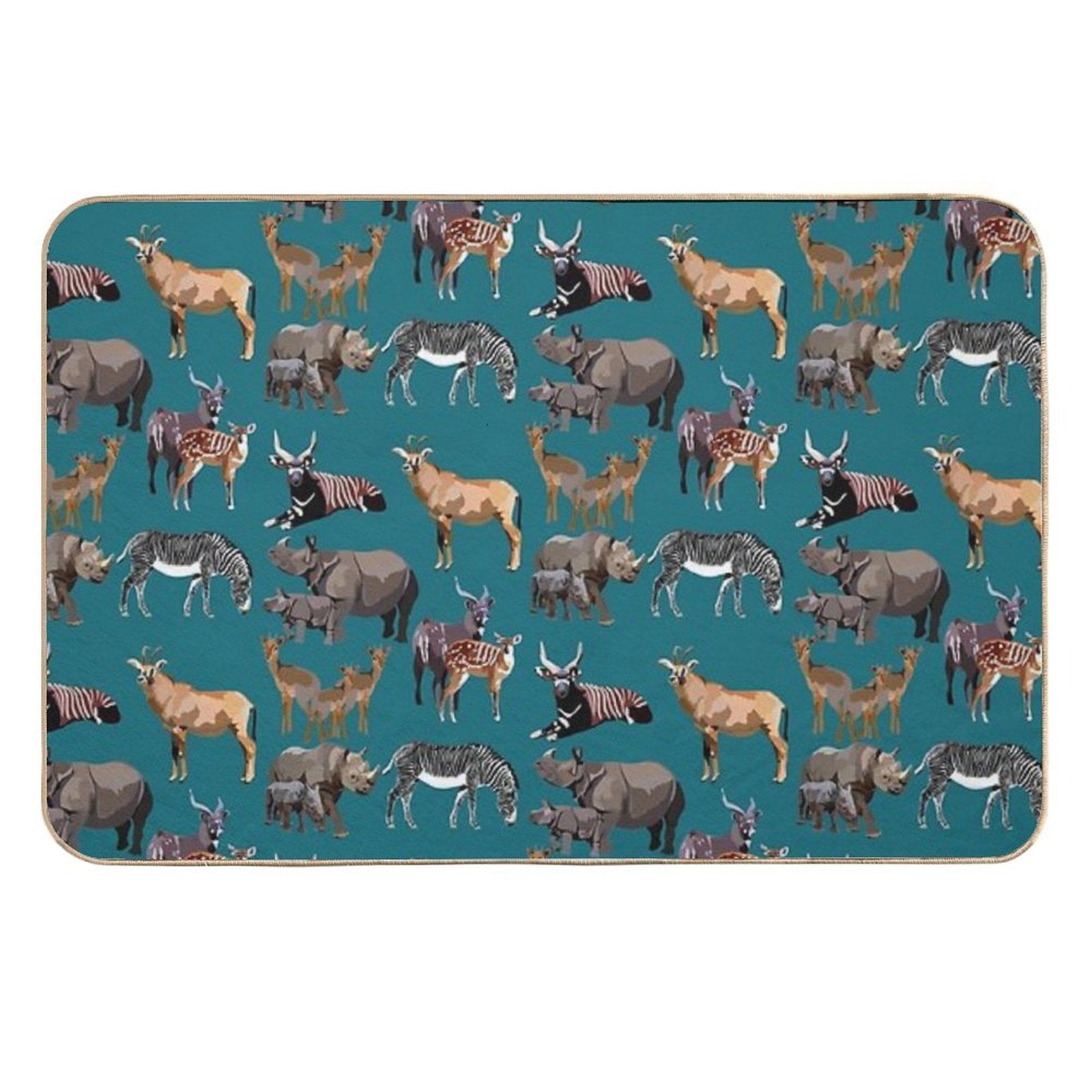 Mixed Hoofstock  Stain-Proof Bath Mat
