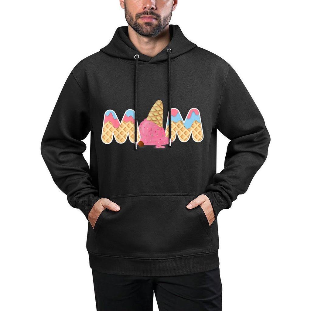 Mom Ice Cream Funny First Birthday Ice Cream Layering Staple Hoodie