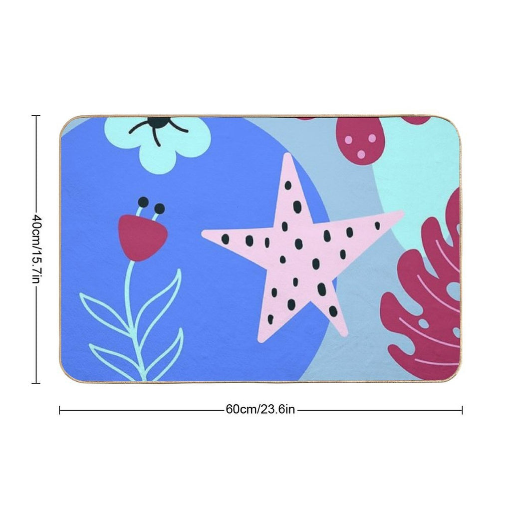 Whimsical Simplicity  Dirt-Trapping Bath Mat