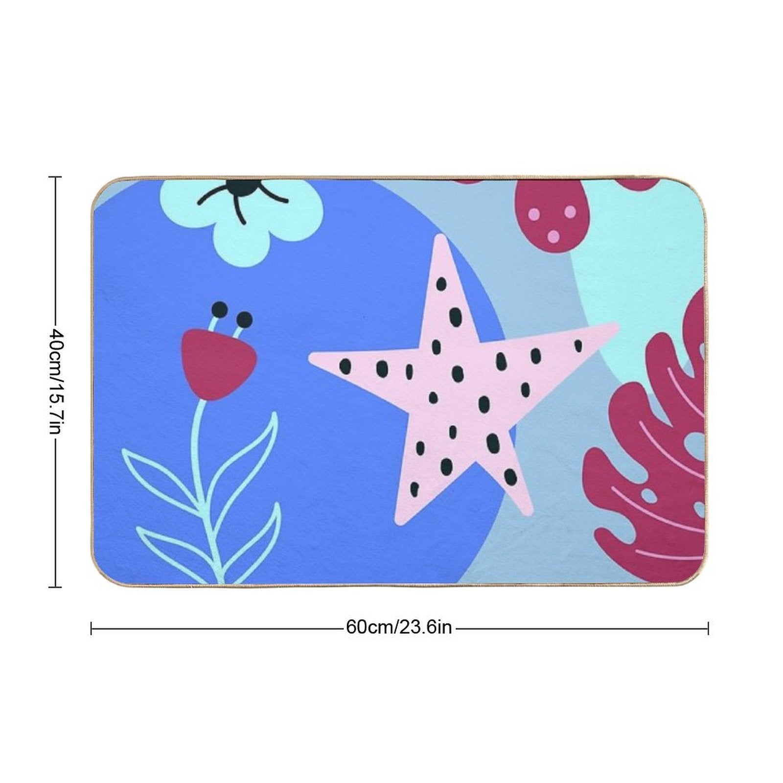 Whimsical Simplicity  Dirt-Trapping Bath Mat