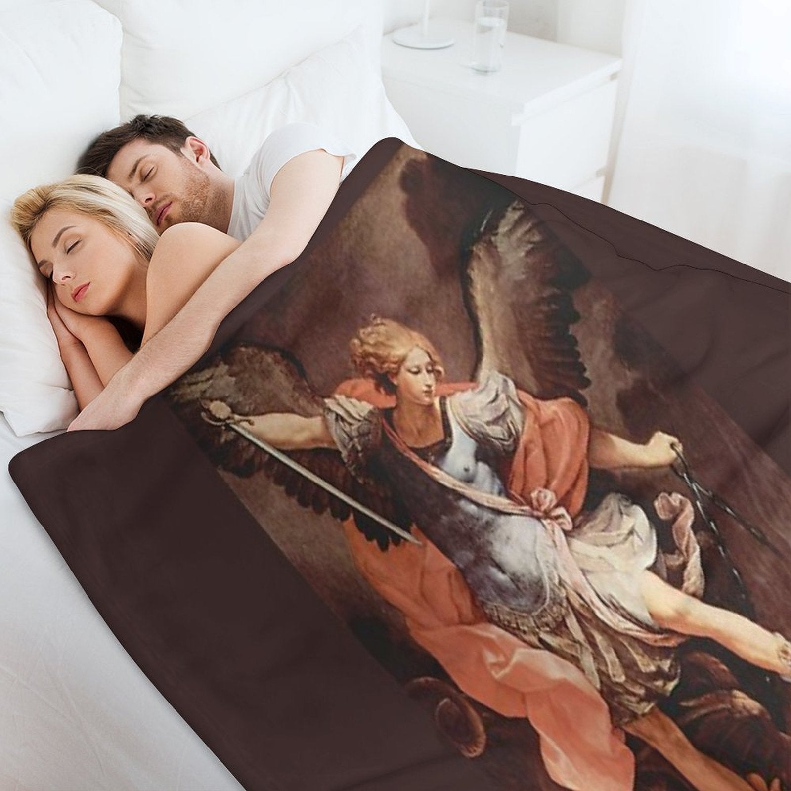 St Michael The Archangel (San Miguel Arcangel ) Guido Reni Sustainable Throw Blanket