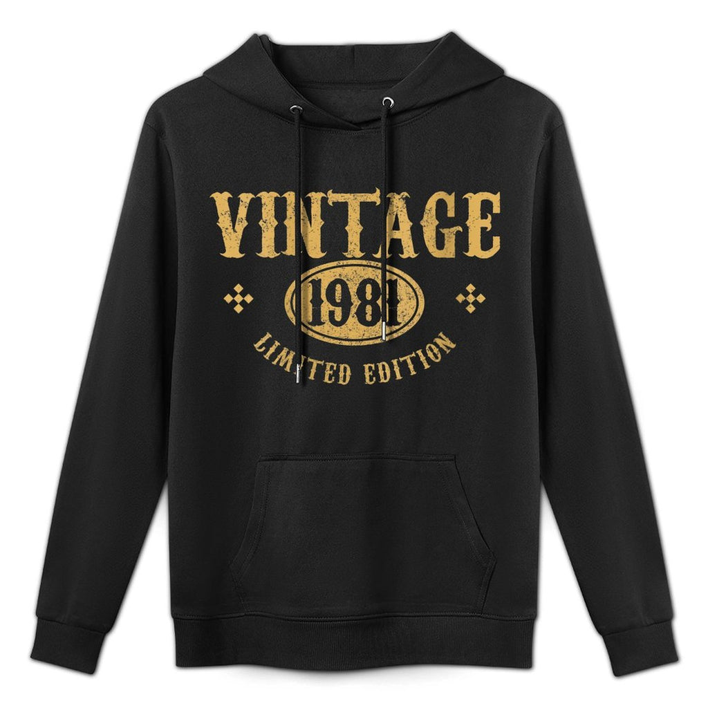 Womens 40th Birthday Gift Funny Vintage 1981 Limited Edition Easy Care Hoodie