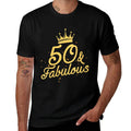 Womens 50 And Fabulous 50th Birthday Party Crown  Lightweight T-Shirt