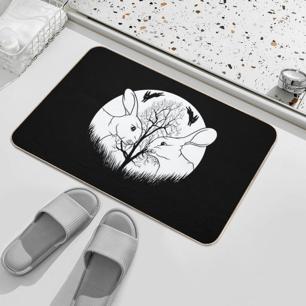 Watership Down Rabbits  Fade-Resistant Bath Mat
