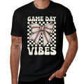 Coquette Bow Baseball Game Day Vibes Groovy Women Kids  Affordable Price T-Shirt