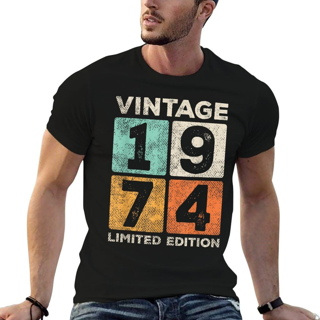 Vintage 1974 Limited Edition 50th Birthday 50 Year Old Bday  Affordable Price T-Shirt