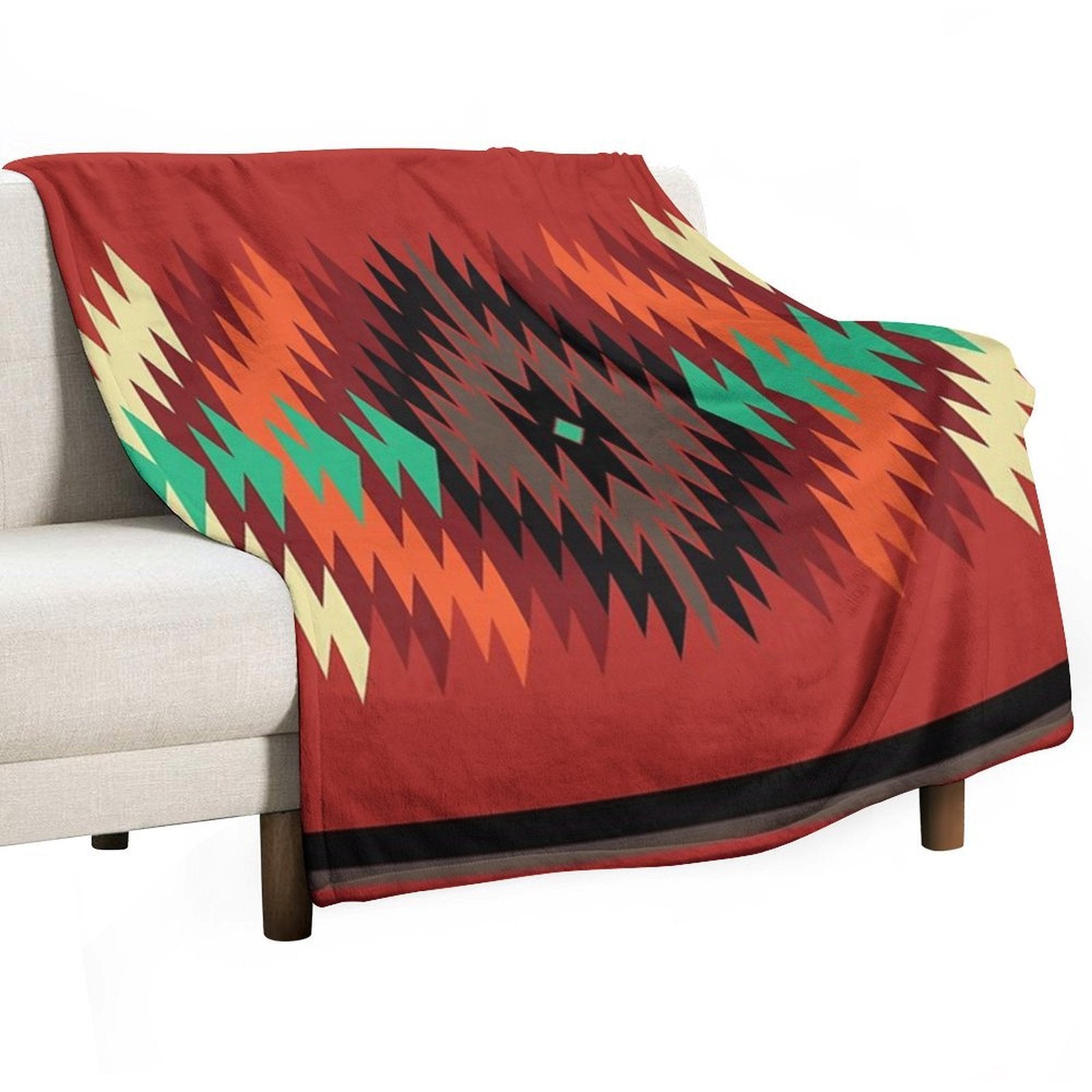 Navajo Blanket Design 5 Easy Care Throw Blanket