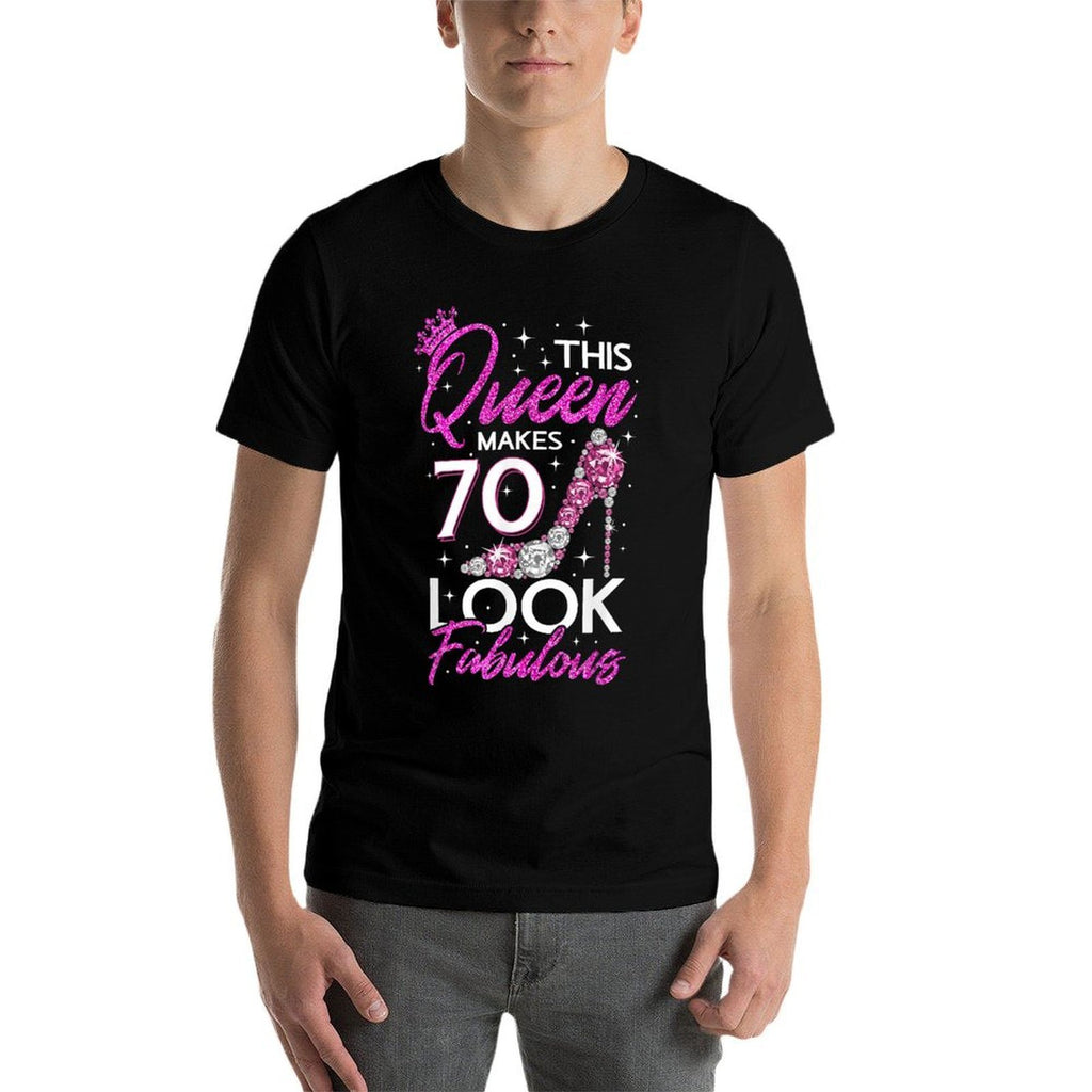This Queen Makes 70 Look Fabulous 70th Birthday  Moisture-wicking T-Shirt