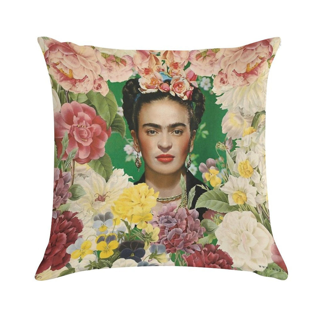Frida Kahlo IV Soft Fade-Resistant Throw Pillow