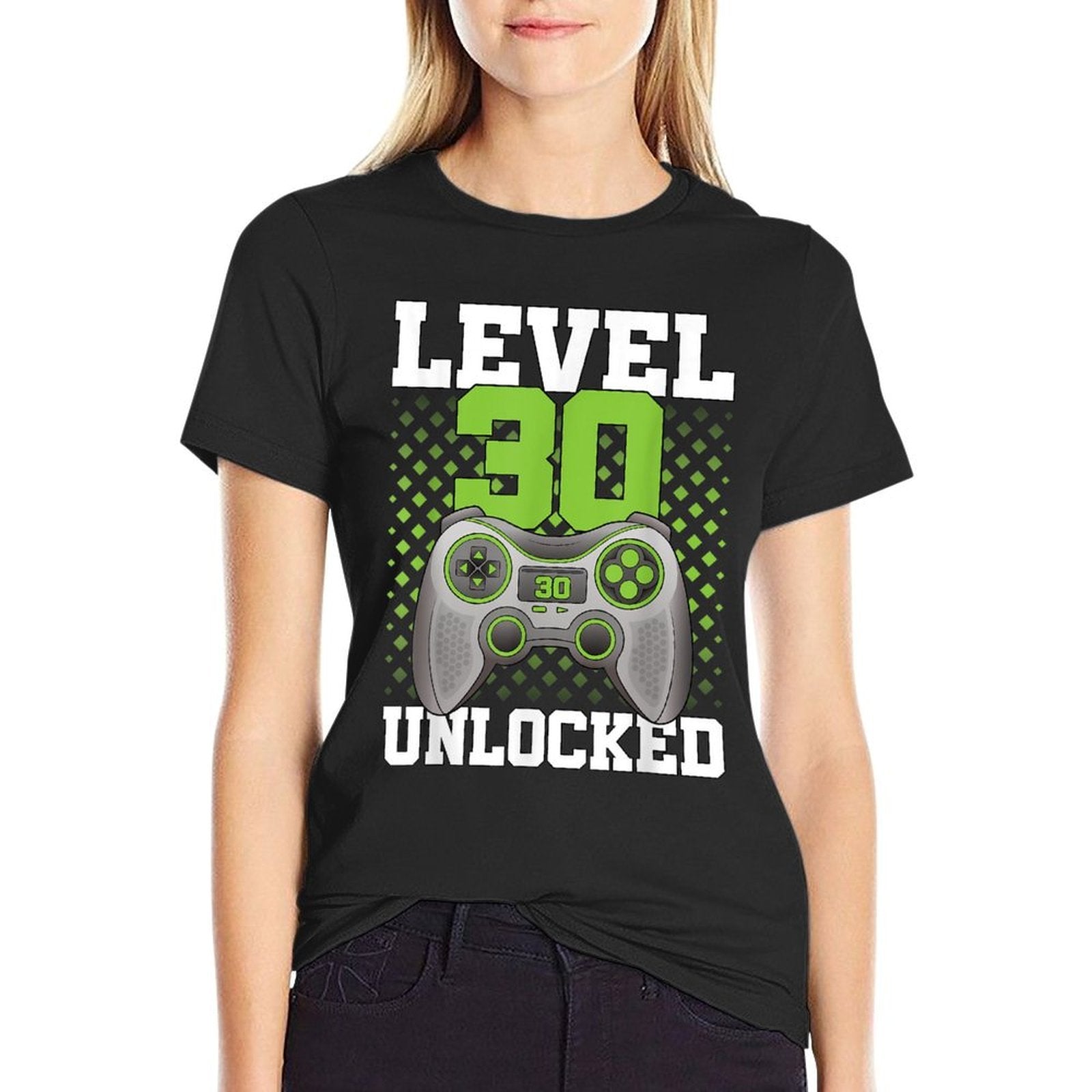 Level 30 Unlocked Gaming 30 Years Old Gamer 30th Birthday  Vintage-inspired T-Shirt