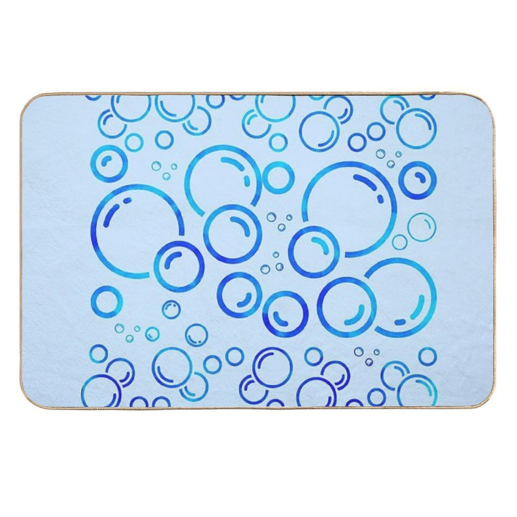Bubble Blues  Odorless Bath Mat