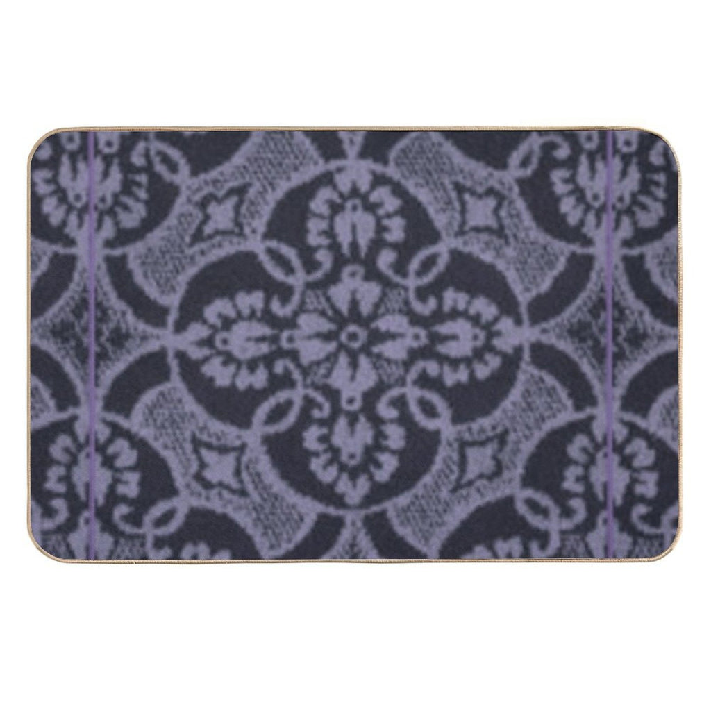 2023 New Digital Lavender Floral Pattern  Easy To Clean Bath Mat