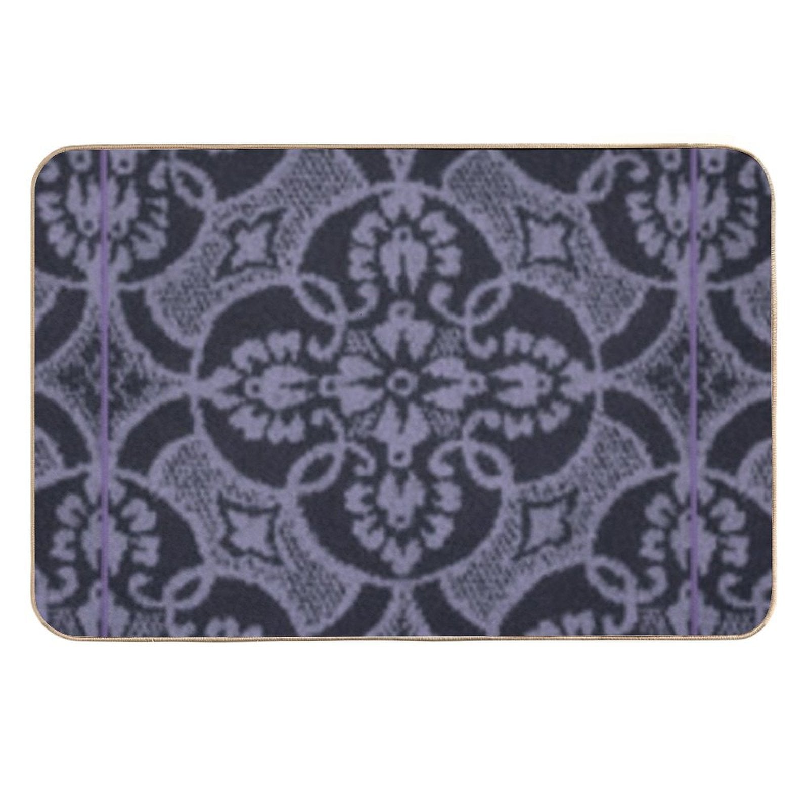2023 New Digital Lavender Floral Pattern  Easy To Clean Bath Mat