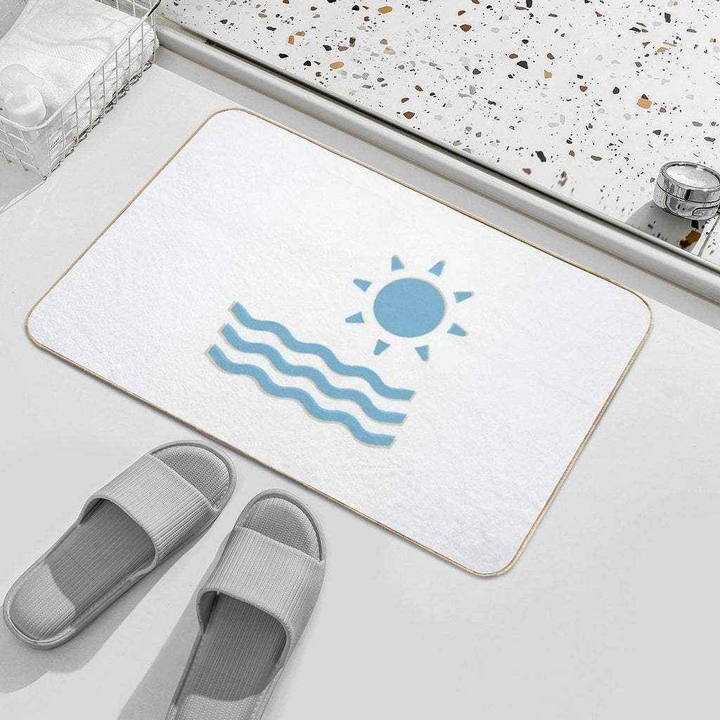 Welcome Summer Abstract, Hot Summer 2023, Summer Sunset, Beach Day  Anti-Trip Bath Mat